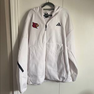 adidas Louisville White Hooded Zip